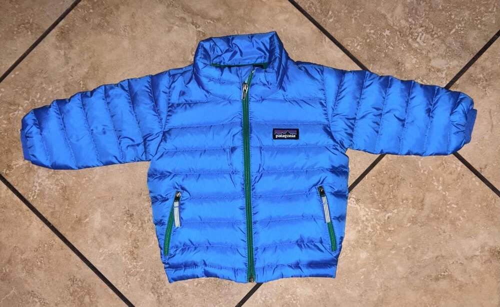 Patagonia Baby Down Sweater Jacket Blue Size 3-6M